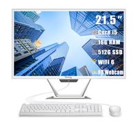 suevery Computadora de escritorio todo en uno, PC para juegos Core i5 AIO, cámara web HD