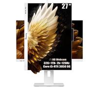 suevery PC de escritorio todo en uno 2K 120Hz de 27 pulgadas, pantalla QHD AIO para el hogar y la oficina, estudiantes y negocios, Core i5-13400F (hasta 4.6 G), SSD de 1 TB, 32 G RAM, RTX 3050 6G