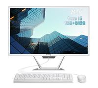 suevery PC de escritorio todo en uno de 21.5 pulgadas, Core i5 de 16 GB de RAM, SSD de 512 GB, pantalla FHD 1080P de 22 pulgadas, WiFi 6 HDMI, USB, cámara web HD, AIO compacta para uso diario en casa