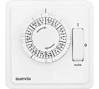 Suevia SU280439 - Temporizador analógico (programa semanal, 2200 W, IP20, programa de encendido/apagado automático)