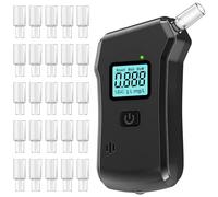 Suevut Alcoholímetro,Alcoholimetro Digital Homologado,Profesional Test Alcoholemia,con Pantalla LCD Digital Alta Precisión,25 Boquillas,Sensores Dobles Gran,para Uso Personal Profesional Hogar Sople