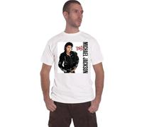 SUFFPXXYU Michael Jackson Bad Album T ShirtWhiteM