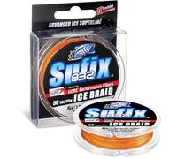 Sufix Advanced 832 - Línea de Pesca Trenzada de Hielo, Alta Resistencia, Baja Elasticidad, para una Durabilidad Extrema en frío, Carrete de 50 Yardas, 20 Libras, Camuflaje Fuego