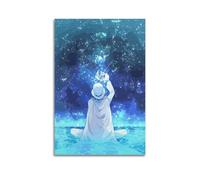 SUFOGBVG Póster de Magic Kaito Kid Conan para decoración de pared, póster de metal moderno, decoración de bar, 40 x 60 cm