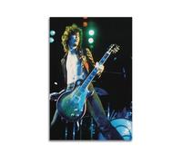 SUFOGBVG Póster de músico Jimmy Page1, póster decorativo de lienzo para pared e impresión artística moderna de decoración de dormitorio familiar, 60 x 90 cm