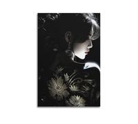 SUFOGBVG Póster decorativo de animé con diseño de chica animada, lienzo para pared e imagen artística moderna para decoración de dormitorio familiar, 40 x 60 cm