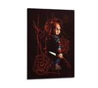SUFOGBVG Póster decorativo de la película Child's Play 2 con 4 pósteres decorativos para pared e impresión artística moderna para dormitorio familiar, 60 x 90 cm