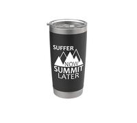 Sufre ahora, llega a la cumbre después Vaso térmico de acero inoxidable de doble pared