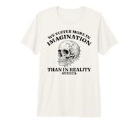 Sufrimos más en la imaginación: Cita de sabiduría estoica de Séneca Camiseta Premium