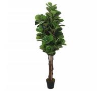 Sufrk Ficus Lyrata - Árbol de 232 hojas de 180 cm, color verde, árboles artificiales, troncos naturales, fabricados con los mejores materiales, ideales para la decoración doméstica, planta artificial