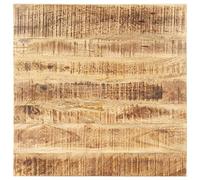 Sufrk Tablero de mesa de madera maciza de mango 25-27 mm 70 x 70 cm | Tablero de mesa para escritorio, mesa de comedor, mesa de café, mesa de cocina, roble Craft dorado