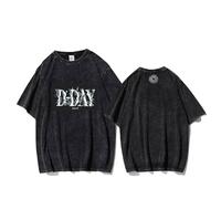 Suga D-Day MERDADIO Camisa MANAVA Corte MIN Yoon Gi Agust D Vintage Retro tee Camiseta Black 4-XL