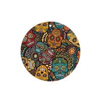 Sugar And Skulls Style - Juego de tarjetas de ambientador redondas para coche, aroma a lavanda, 10/24 piezas