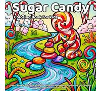 Sugar Candy Coloring Book: Sweet Sugar Candy Characters in a Playful Candy World, Simple and Fun Coloring Pages with Bold Lines for Kids (Delicious Food Coloring Series)