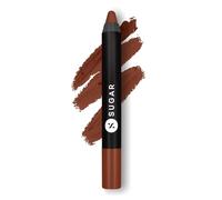 SUGAR Cosmetics Matte As Hell Crayon Lipstick 16 Claire Underwood (Burnt Orange) With Free Sharpener, 2.8 gms