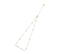 Sugar Cube Bead Necklace Women Necklaces Lanyard Strap Color Glasses Chain Choker Golden Crystal Square Beads