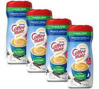 Sugar Free Coffee Mate - Crema de café en polvo de 10 onzas - vainilla francesa x 4 bañeras