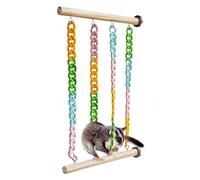 Sugar Glider Climbing Ropes, Pet Swing Playstand, Chew Proof Cage Toy Decor for Small Animal Chewing, Climbing, Exercise, and Boredom Relief, 11.81x7.87x0.59 Inches