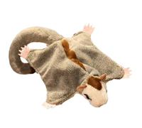 Sugar Glider Plush, Soft Flying Squirrel Doll, 12.99x7.48 Inches Magnetic Realistic Toy with Cuddly Texture, Cute Companion for Nursery Kids Bedroom Home