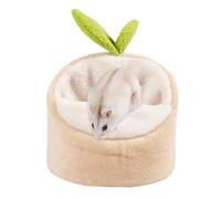 Sugar Glider Pouch - Soft Pet Carrier for Small Animals | Fleece Hanging or Wearable Sleep Sack, Bed for Sugar Gliders, Ferrets, Hedgehogs, Hamsters, Small Birds Pocket Pets 7.48x6.69x5.51 in