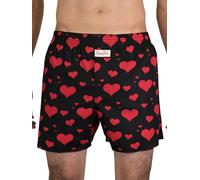 Sugar Pine - Calzoncillos de Boxer 'Corazones' - Negro - Tamaño S (2000-SP-1812-M)