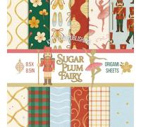 Sugar Plum Fairy Origami Sheets: Sugar Plum Craft Paper