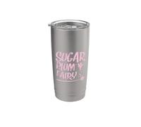 Sugar Plum Fairy Reina del Reino Azúcar Vaso térmico de acero inoxidable de doble pared