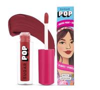 SUGAR POP Tinte de labios mate con vitamina E superpigmentado, a prueba de manchas, 1,6 ml, 18 Maple 18 Maple