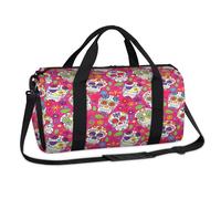 Sugar Skull Day of Dead - Bolsa de lona deportiva para fin de semana, bolsa de noche, casual, viajes, gimnasio, equipaje, bolsa de lona para niños, niñas, niños, mujeres y hombres