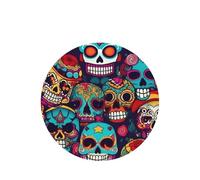 Sugar Skulls - Juego de tarjetas de ambientador redondas para coche, aroma a lavanda, 10/24 piezas