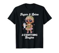 Sugar & Spice & Everything Boujee Gingerbread Girl Navidad Camiseta