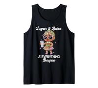 Sugar & Spice & Everything Boujee Gingerbread Girl Navidad Camiseta sin Mangas