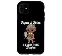 Sugar & Spice & Everything Boujee Gingerbread Girl Navidad Carcasa para iPhone 11