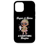 Sugar & Spice & Everything Boujee Gingerbread Girl Navidad Carcasa para iPhone 12/12 Pro