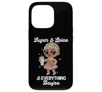 Sugar & Spice & Everything Boujee Gingerbread Girl Navidad Carcasa para iPhone 13 Pro