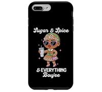 Sugar & Spice & Everything Boujee Gingerbread Girl Navidad Carcasa para iPhone 7 Plus/8 Plus