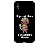 Sugar & Spice & Everything Boujee Gingerbread Girl Navidad Carcasa para iPhone XS MAX