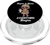 Sugar & Spice & Everything Boujee Gingerbread Girl Navidad PopSockets PopGrip para MagSafe