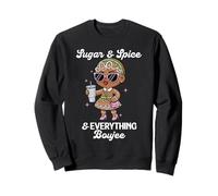 Sugar & Spice & Everything Boujee Gingerbread Girl Navidad Sudadera
