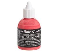 Sugarflair Airbrush Colours Bubblegum Pink, Rosa - Colorante Alimentario Aerógrafo para Pastelería, Tartas, Cupcakes, Glaseados y Decoraciones de Tartas - 60 ml