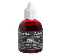 Sugarflair Airbrush Colours Pink, Rosa - Colorante Alimentario Aerógrafo para Pastelería, Tartas, Cupcakes, Glaseados y Decoraciones de Tartas - 60 ml