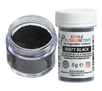 Sugarflair Blossom Tint Dust Matt Black - Colorante Alimentario, Polvo Colorante Comestible para Tartas, Masa de Azúcar, Glaseado, Chocolate, Crema de Mantequilla, Macarrones - 5g