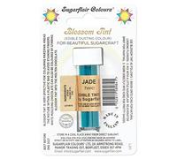 Sugarflair Blossom Tint Dusting Jade - Colorante Comestible en Polvo para Decorar Pasta de Goma, Glaseado, Chocolate, Crema de Mantequilla, Macarrones - 7ml