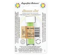 Sugarflair Blossom Tint Dusting Lime Green - Colorante Comestible en Polvo para Decorar Pasta de Goma, Glaseado, Chocolate, Crema de Mantequilla, Macarrones - 7ml