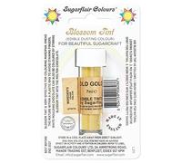 Sugarflair Blossom Tint Dusting Old Gold - Colorante Comestible en Polvo para Decorar Pasta de Goma, Glaseado, Chocolate, Crema de Mantequilla, Macarrones - 7ml