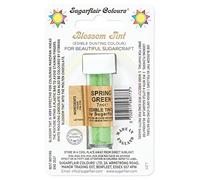 Sugarflair Blossom Tint Dusting Spring Green - Colorante Comestible en Polvo para Decorar Pasta de Goma, Glaseado, Chocolate, Crema de Mantequilla, Macarrones - 7ml