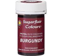 Sugarflair BURGUNDY Paste Gel Edible Food Colouring Colour Icing Quality