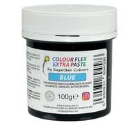 Sugarflair Colourflex Extra Paste Blue - Colorante Alimentario, Colorantes para Crema de Mantequilla, Glaseado, Chocolate, Pasta De Azúcar, Mezclas, Masas para Tartas, Galletas - 100g