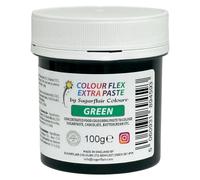 Sugarflair Colourflex Extra Paste Green - Colorante Alimentario, Colorantes para Crema de Mantequilla, Glaseado, Chocolate, Pasta De Azúcar, Mezclas, Masas para Tartas, Galletas - 100g