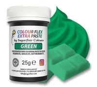 Sugarflair Colourflex Extra Paste Green - Colorante Alimentario, Colorantes para Crema de Mantequilla, Glaseado, Chocolate, Pasta De Azúcar, Mezclas, Masas para Tartas, Galletas - 25g